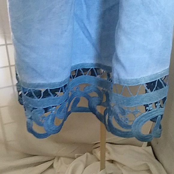 Battenberg Enhanced Blue Shift Dress - Picture 2 of 7